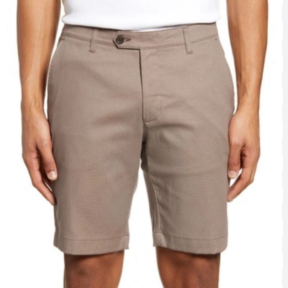 TED BAKER LONDON CORTROM SLIM FIT SHORTS TAN NEW SIZE 30
